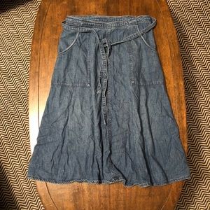 Madewell wrap skirt